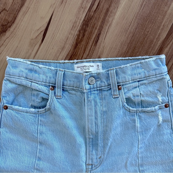 Abercrombie & Fitch Curve Love Ultra High Rise 90s Straight Jean Size 20 Regular - Picture 10 of 15